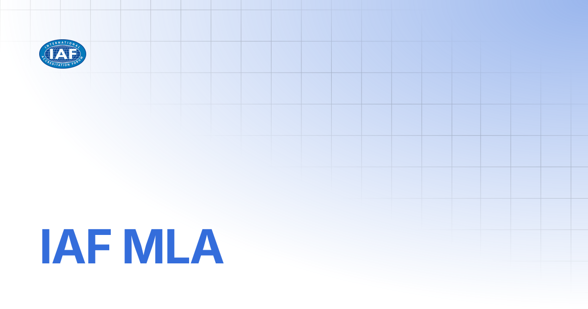 IAF MLA | Arabic | Accreditation Bodies