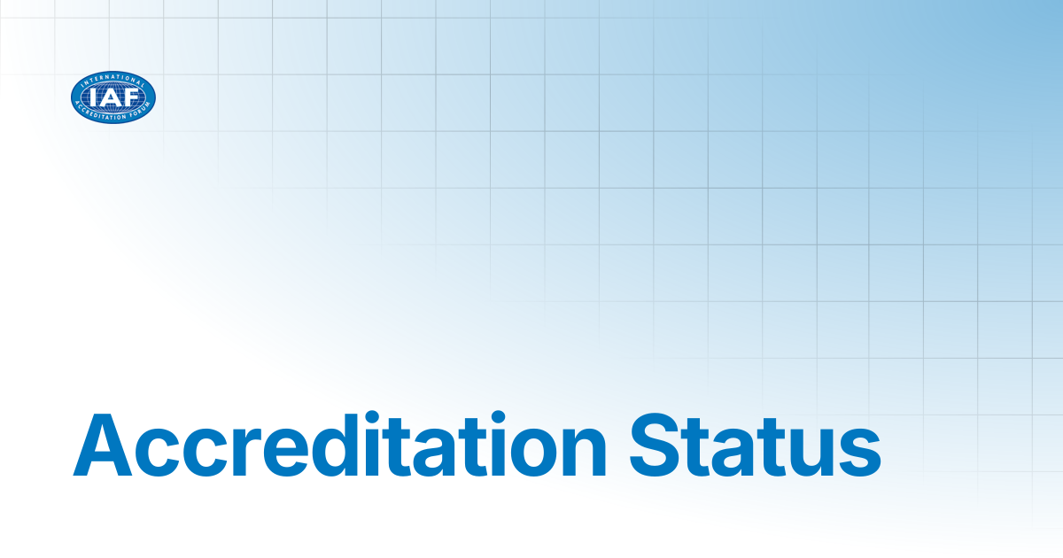Accreditation Status | Accreditation Bodies